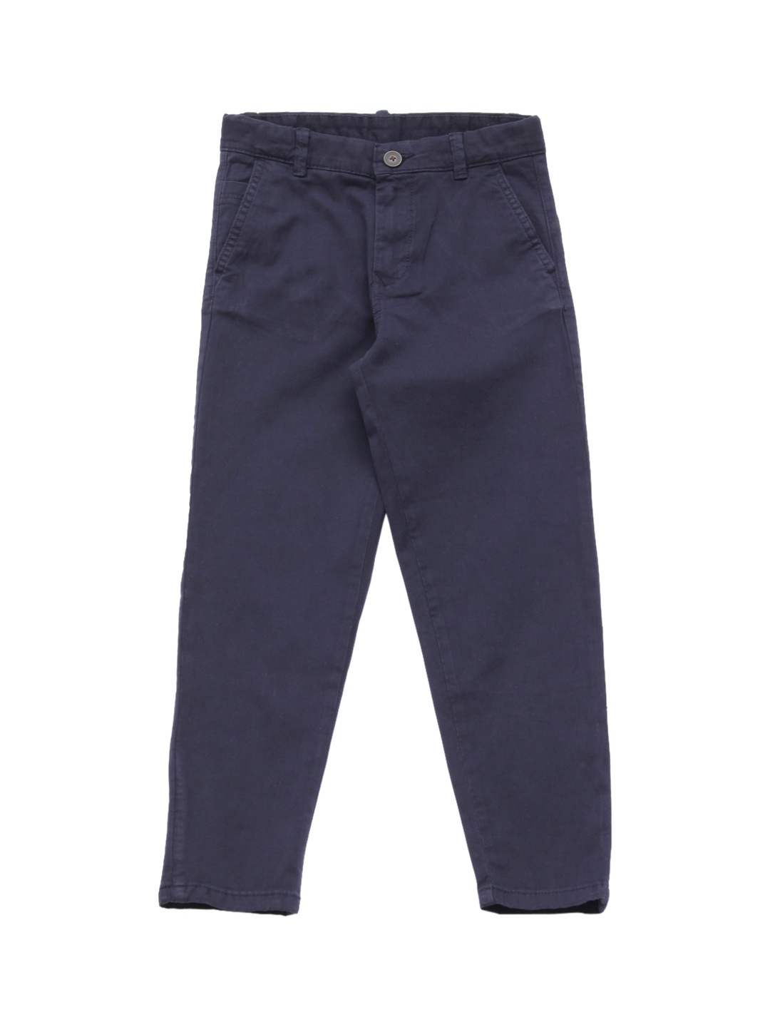 

Lil Lollipop Boys Navy Blue Straight Fit Cotton Chinos Trousers