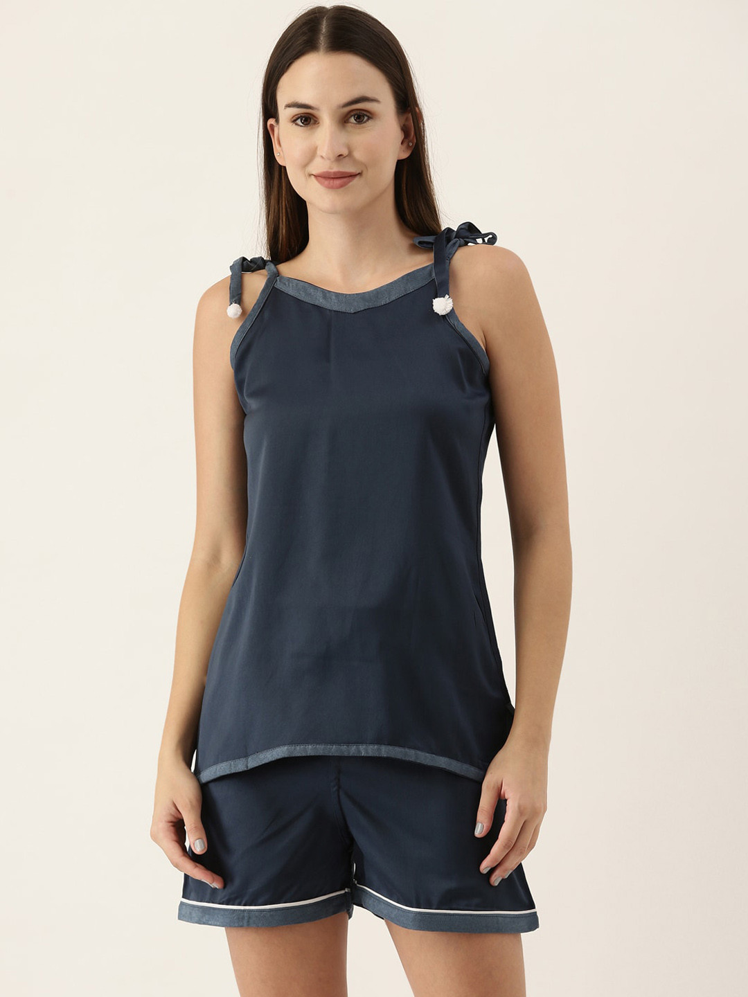 

Bannos Swagger Women Navy Blue Night suit