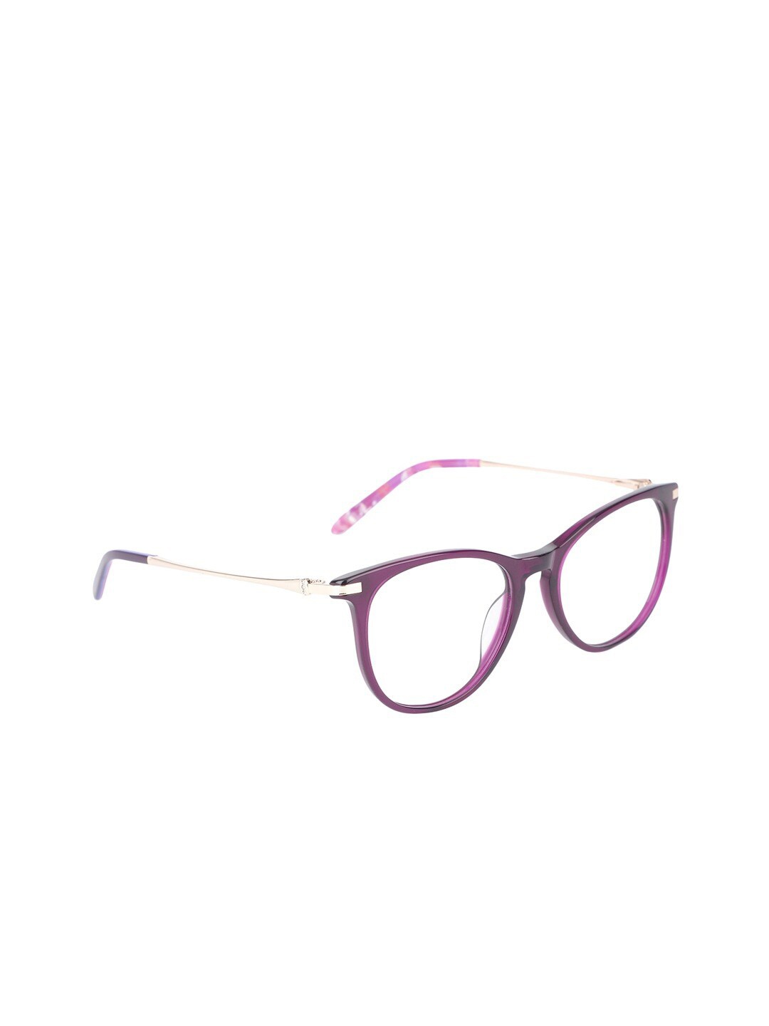 

MARC LOUIS Women Purple & Gold-Toned Full Rim Oval Frames