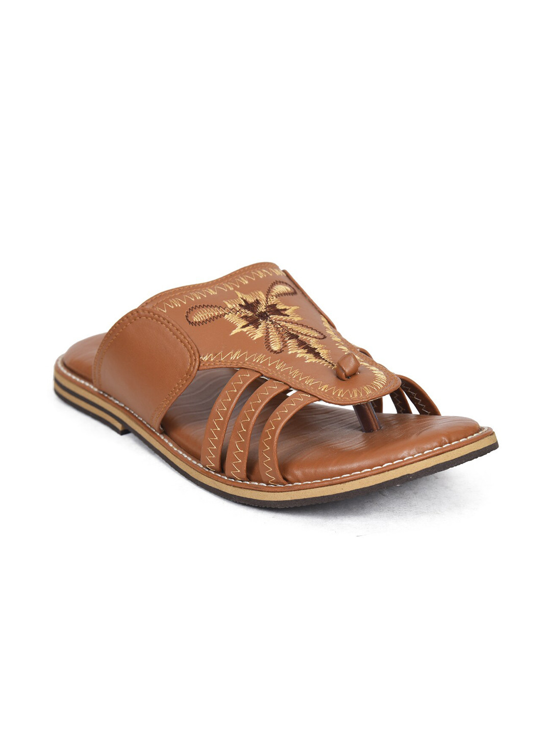 

Ajanta Men Beige Ethnic Comfort Sandals