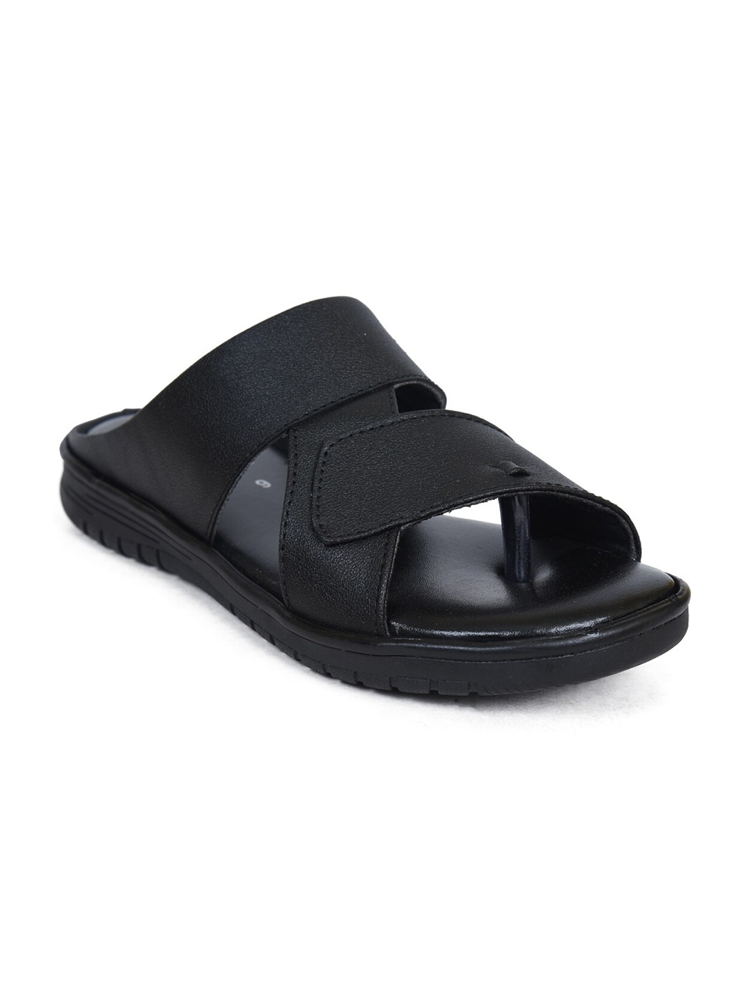 

Ajanta Men Black Solid Synthetic Comfort Sandals