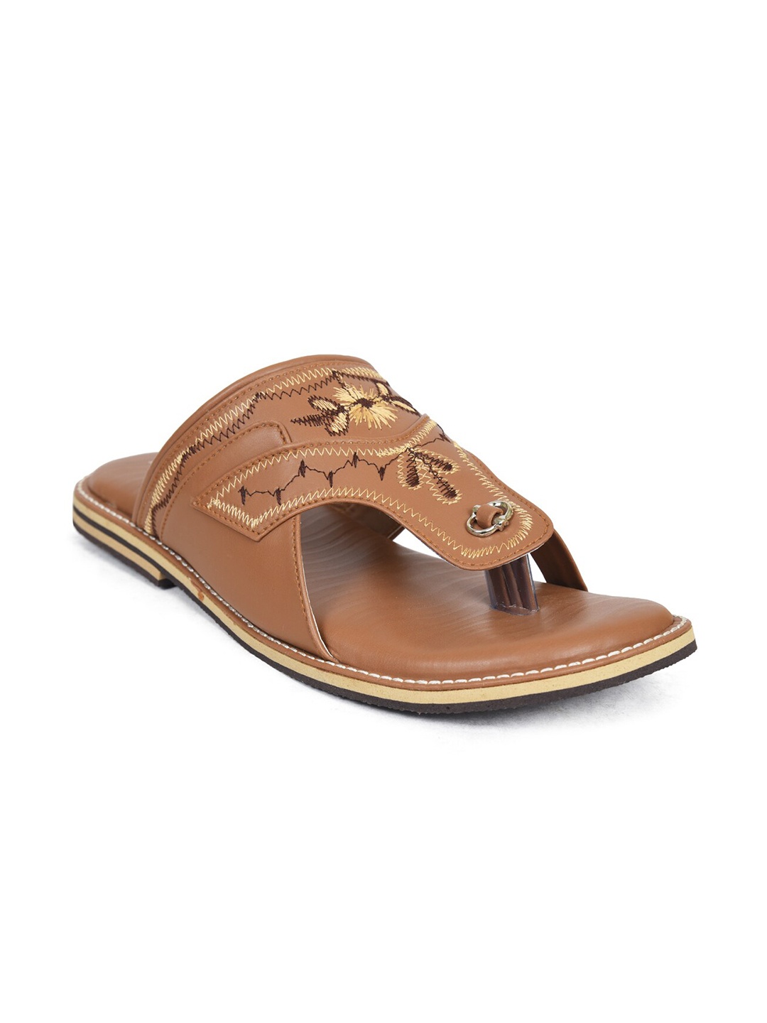 

Ajanta Men Beige Ethnic Comfort Sandals
