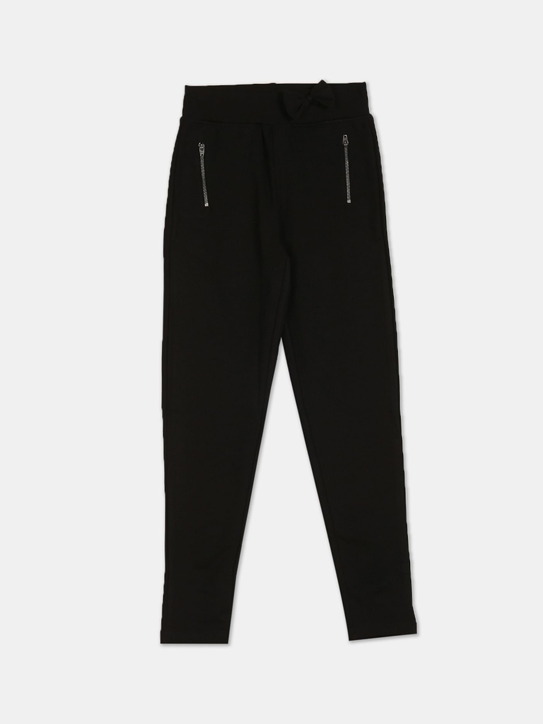

Cherokee Girls Black Solid Tregging Trousers
