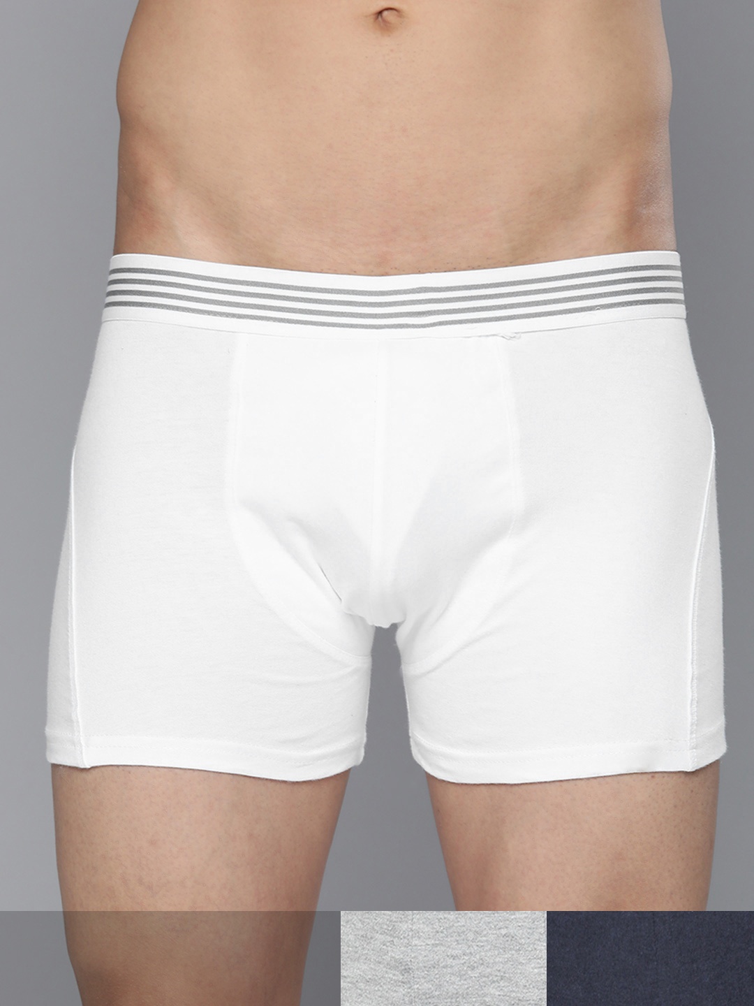 

Mast & Harbour Men Pack of 3 Solid Trunks 11572142, White