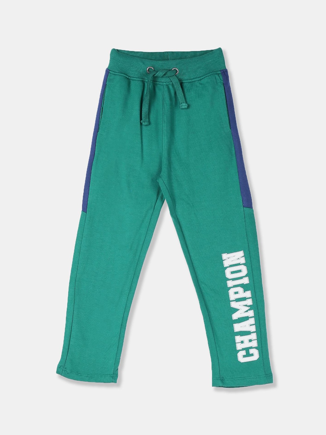 

Cherokee Boys Green Printed Straight-Fit Track Pant