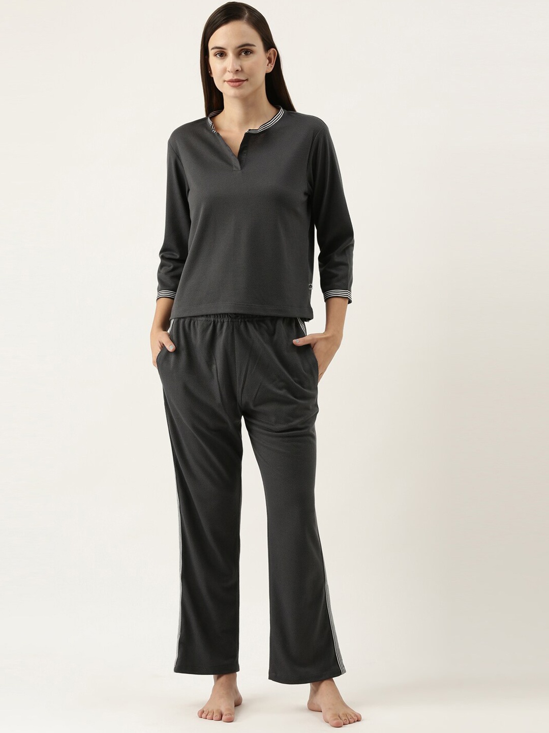 

Bannos Swagger Women Grey Night Suit