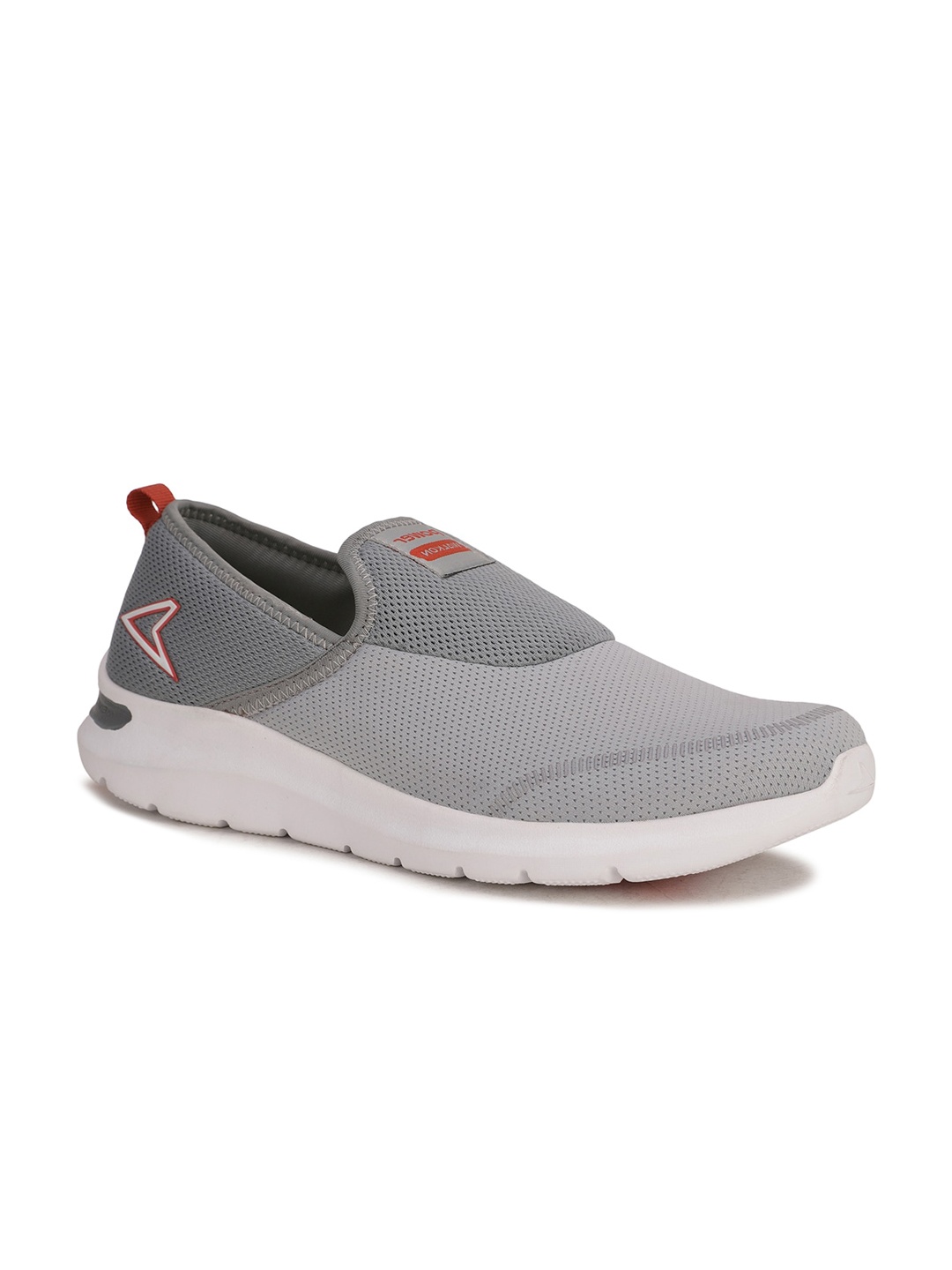 

Power Men Grey Woven Design Slip-On Sneakers