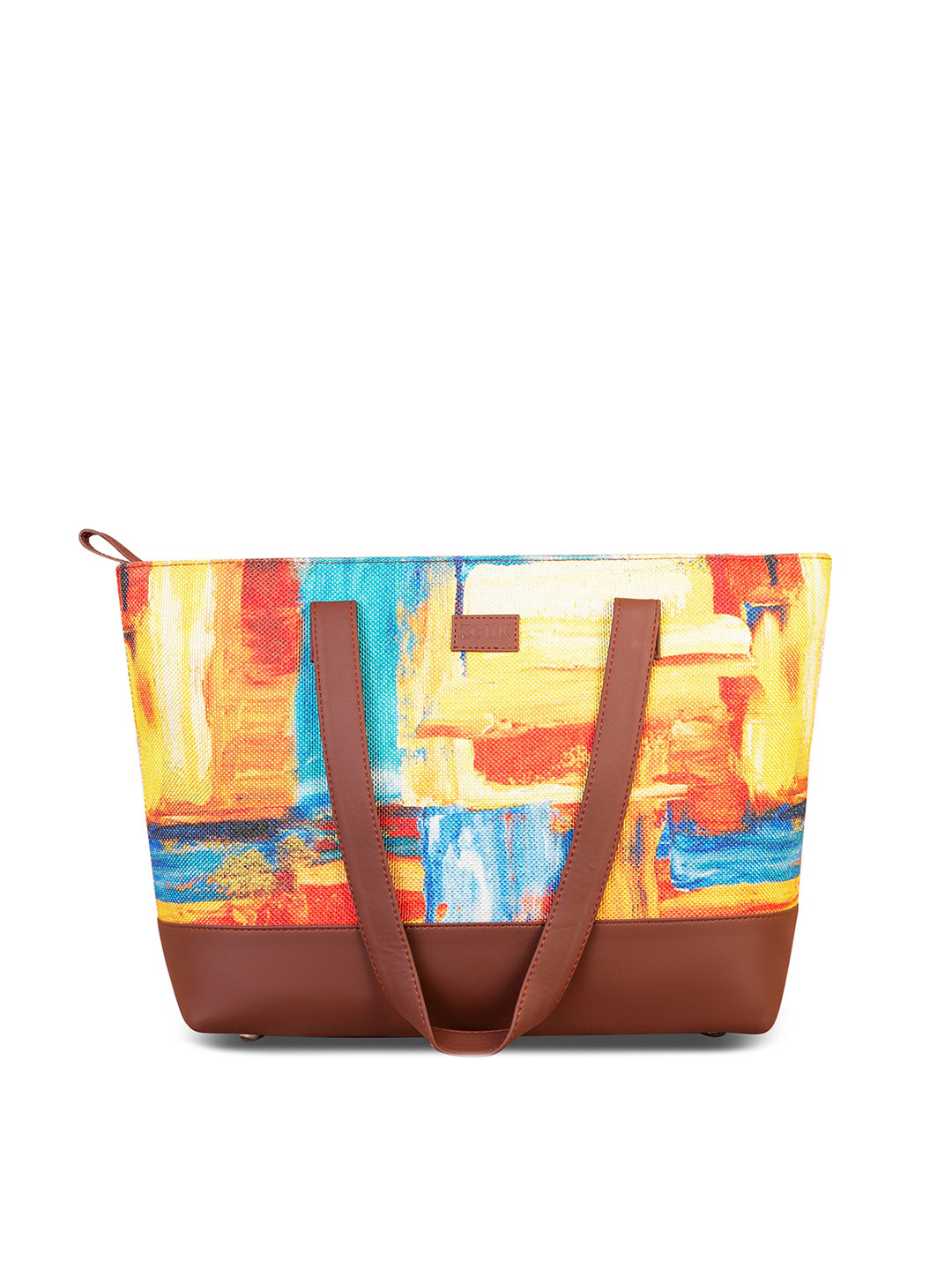 

ZOUK Multicoloured Printed Shopper Tote Bag, Multi