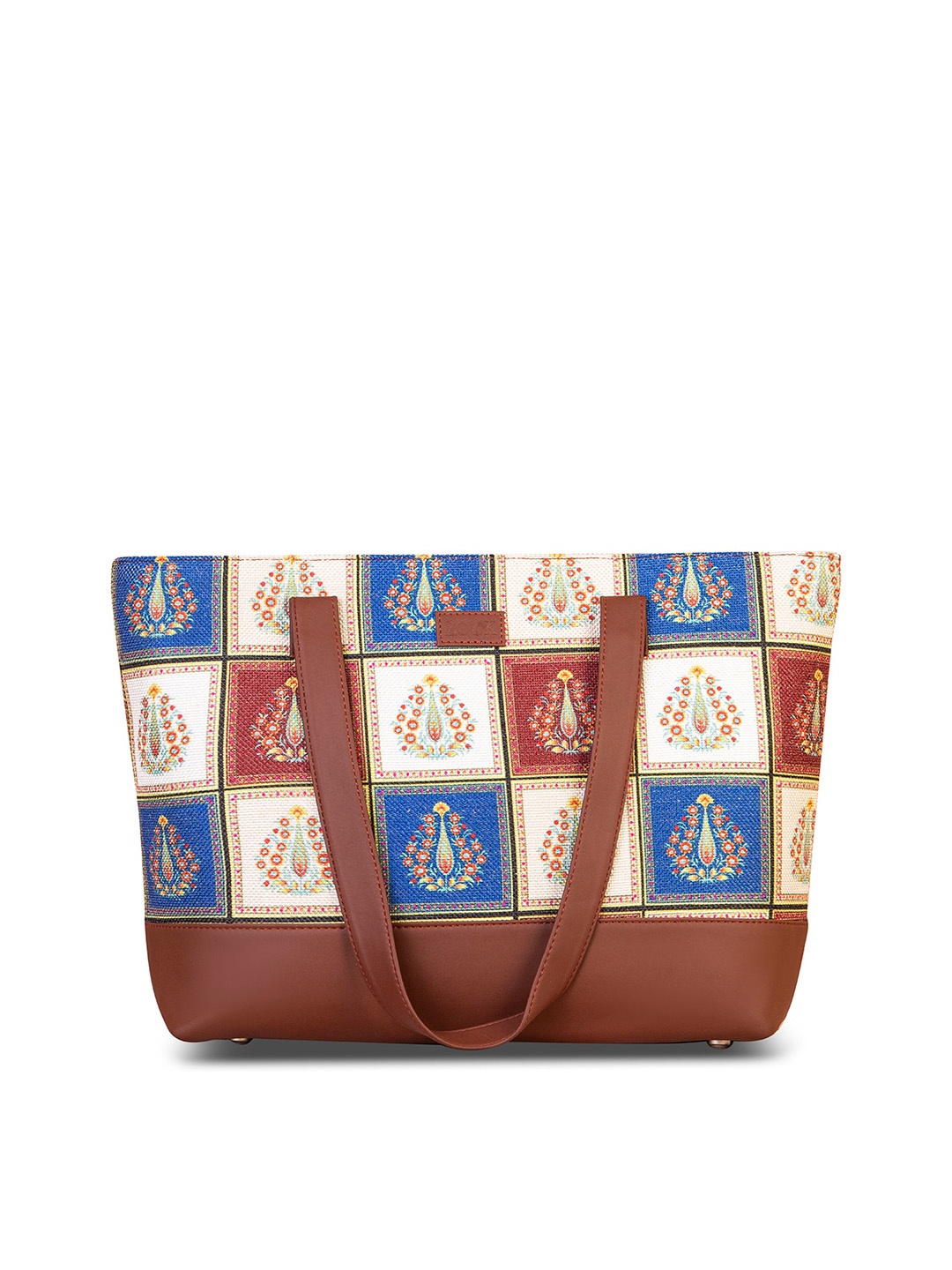 

ZOUK Multicoloured Oversized Structured Tote Bag, Multi
