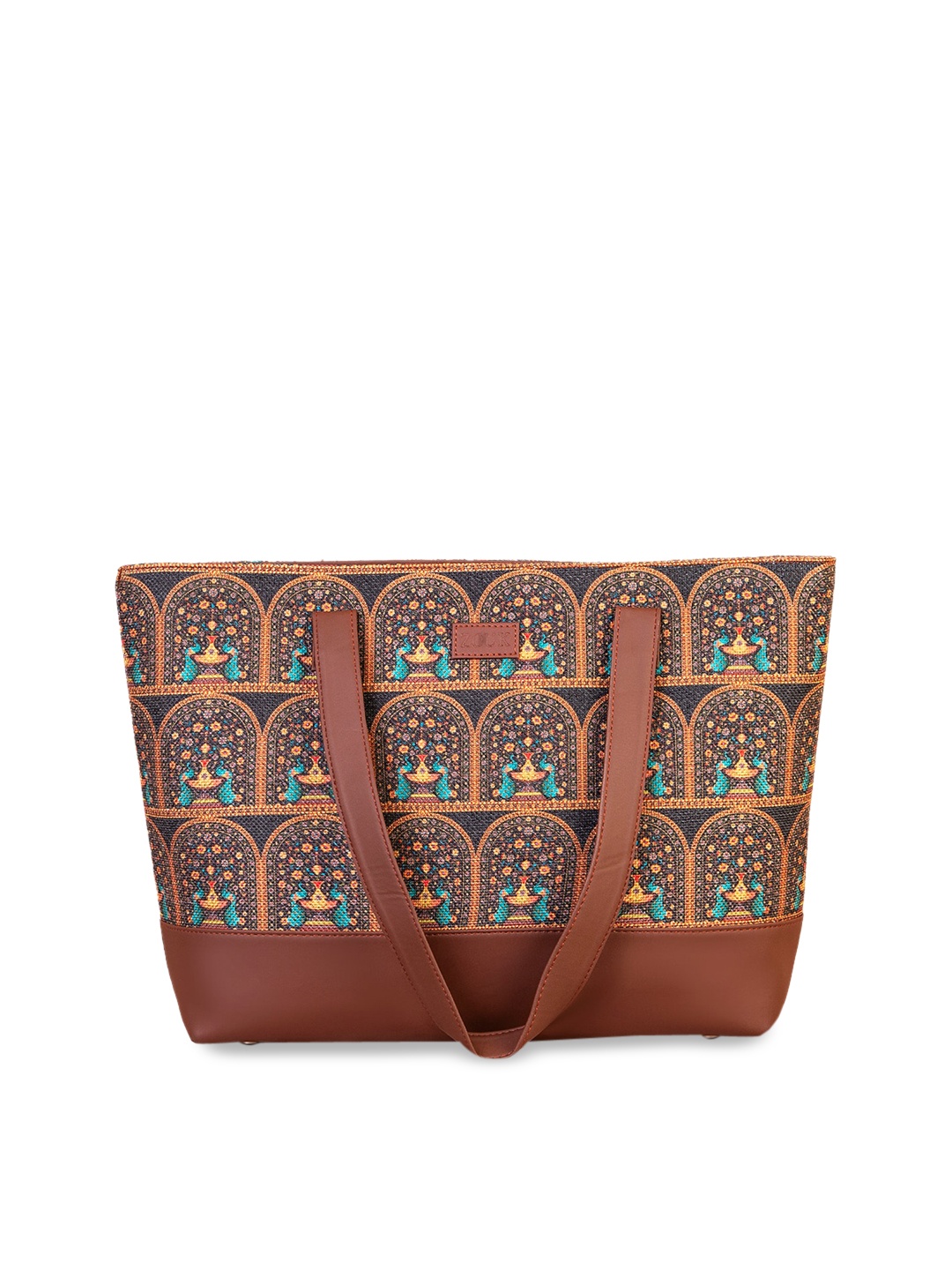 

ZOUK Multicoloured Structured Tote Bag, Multi