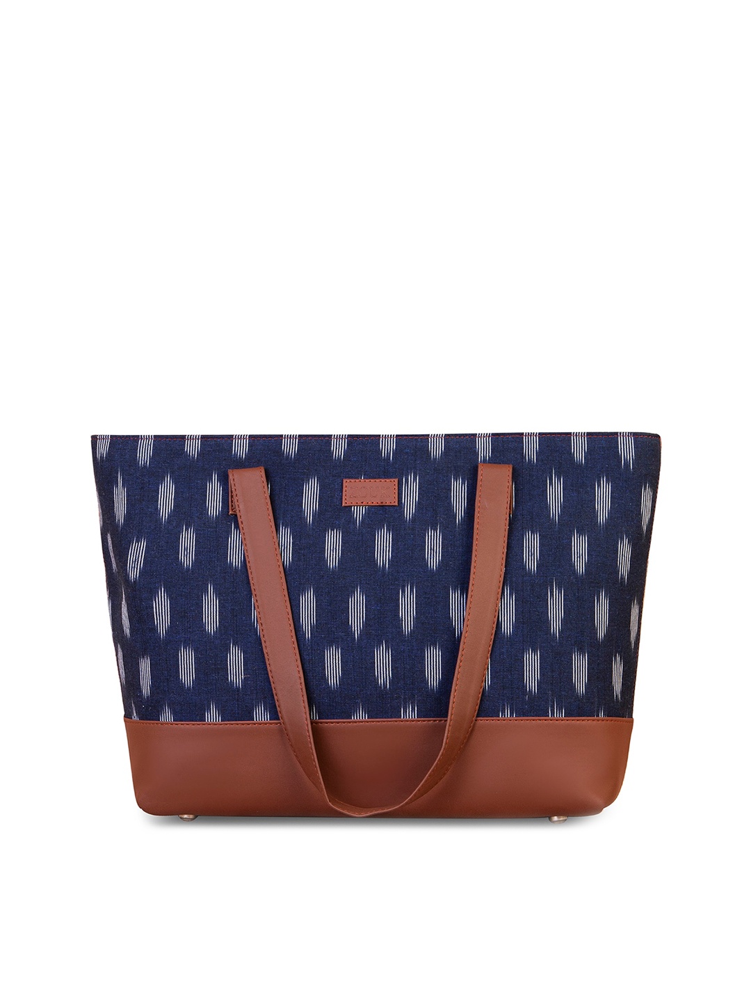 

ZOUK Navy Blue Printed Structured Shoulder Bag