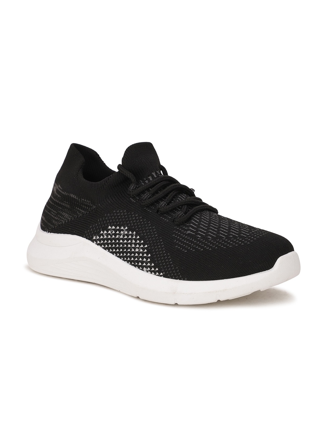 

North Star Women Black Woven Design Sneakers