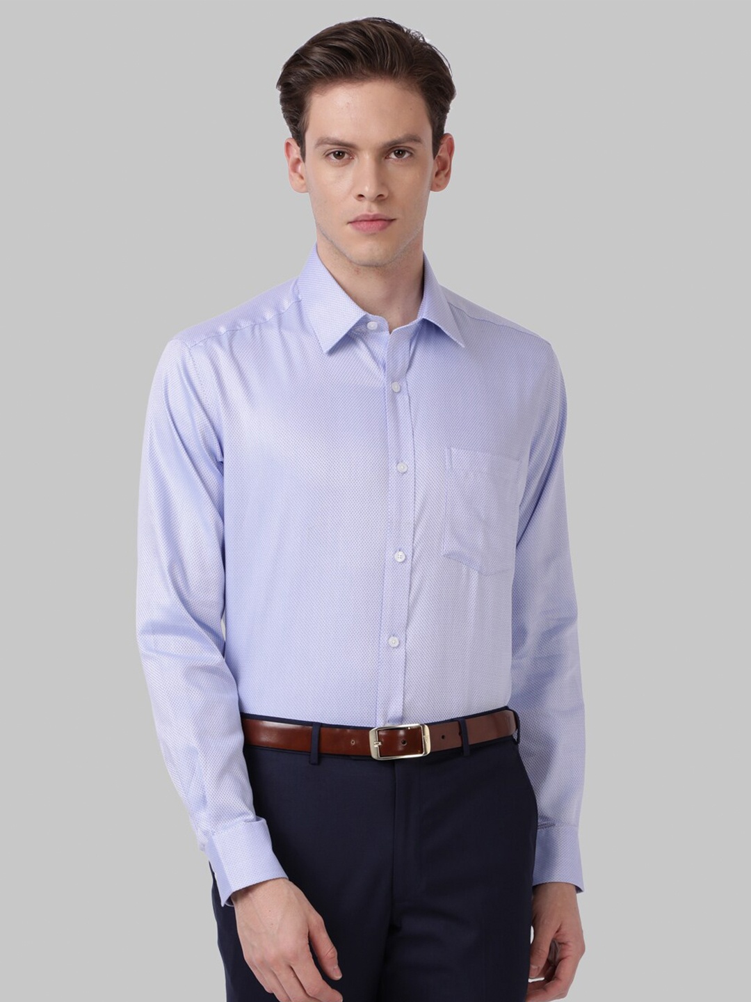 

Park Avenue Men Blue Formal Shirt