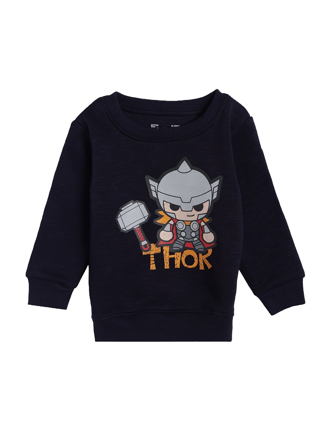 

Bodycare Kids Boys Navy Blue Thor Printed Sweatshirt