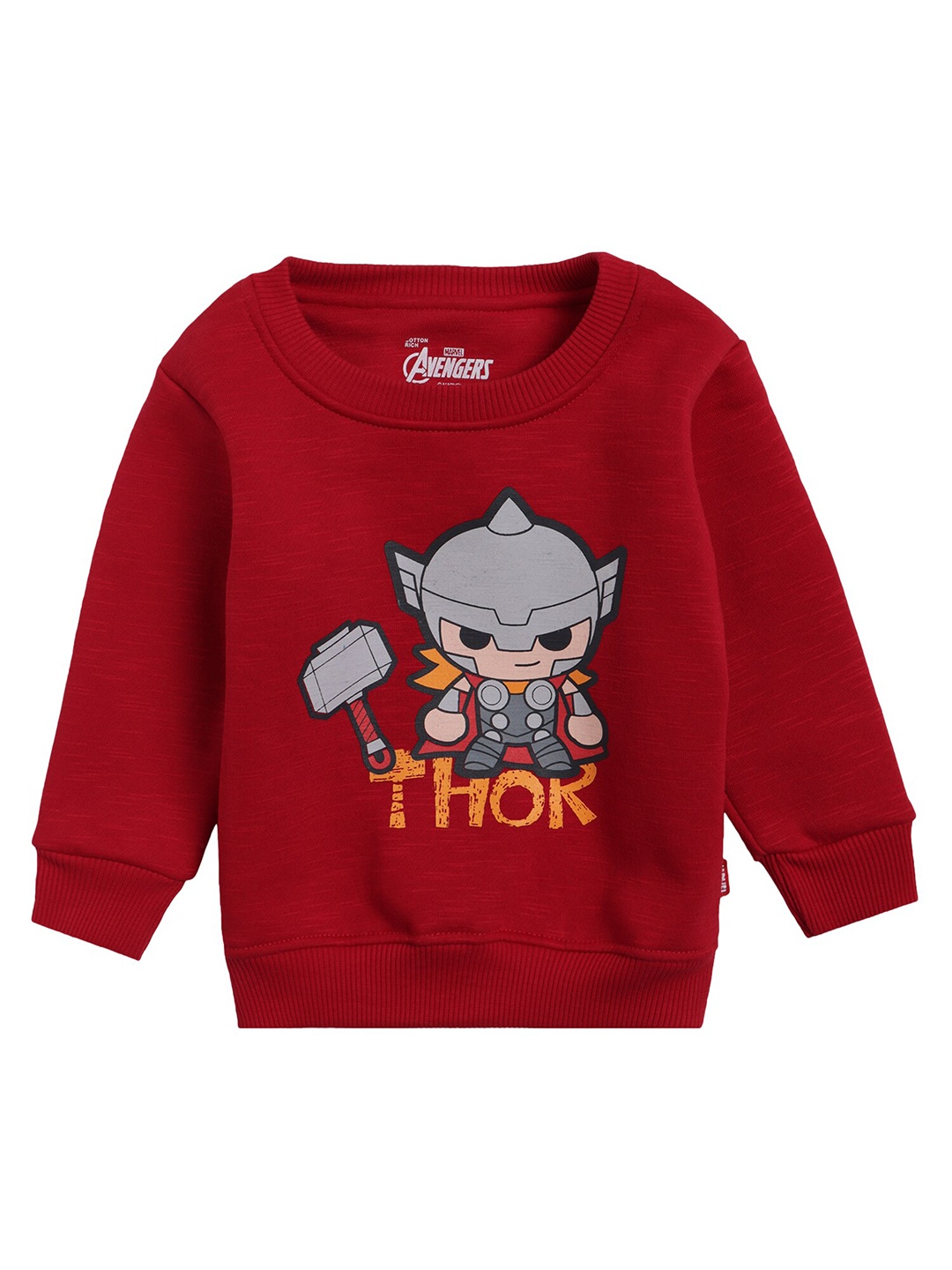 

Bodycare Kids Boys Maroon Thor Printed Sweatshirt