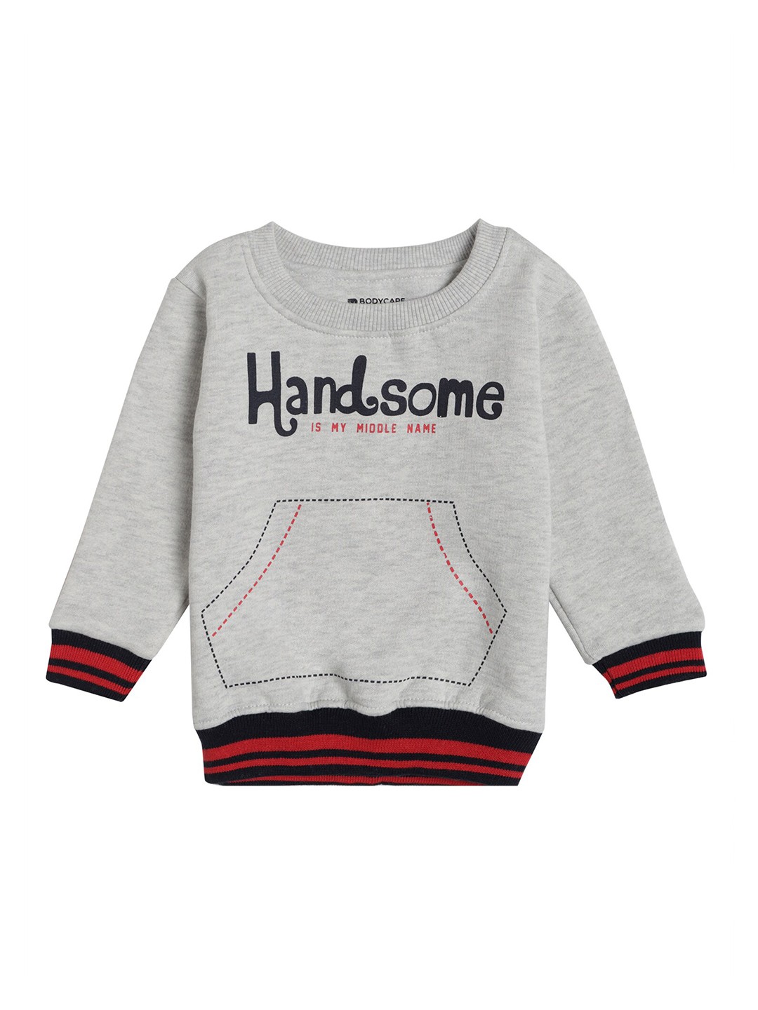 

Bodycare Kids Boys Grey Printed Sweatshirt