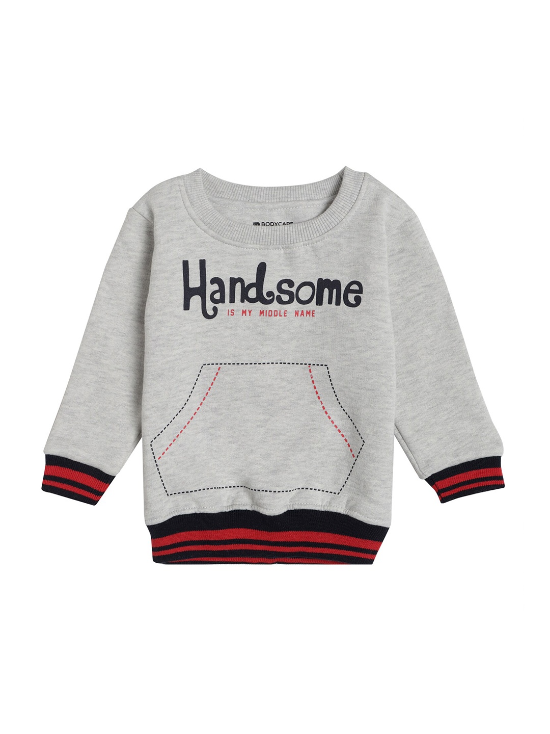 

Bodycare Kids Boys Grey Printed Sweatshirt