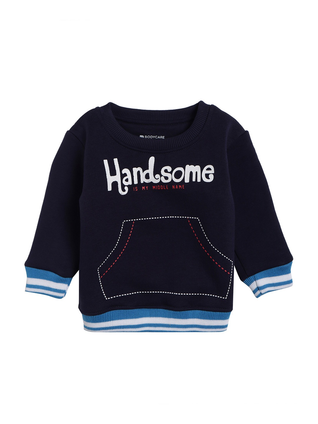 

Bodycare Kids Boys Navy Blue Printed Sweatshirt