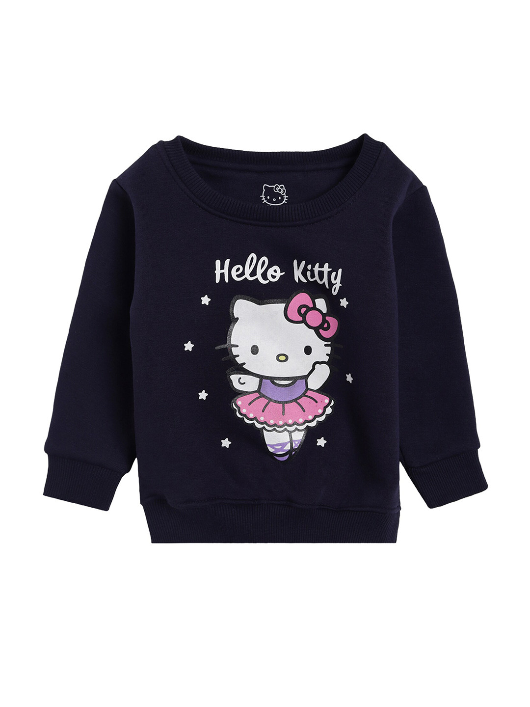 

Bodycare Kids Girls Navy Blue Hello Kitty Printed Sweatshirt