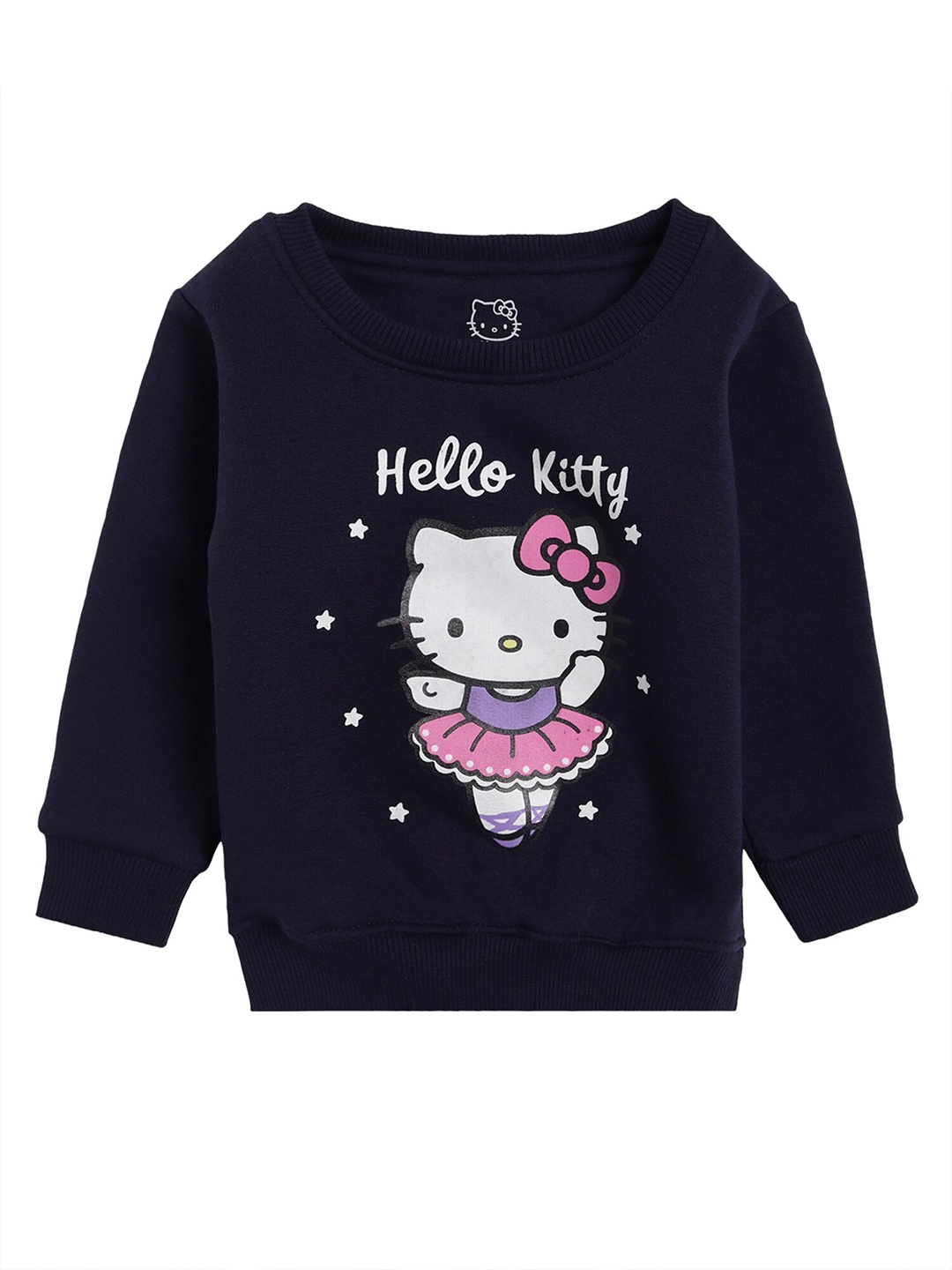 

Bodycare Kids Girls Navy Blue Hello Kitty Printed Sweatshirt