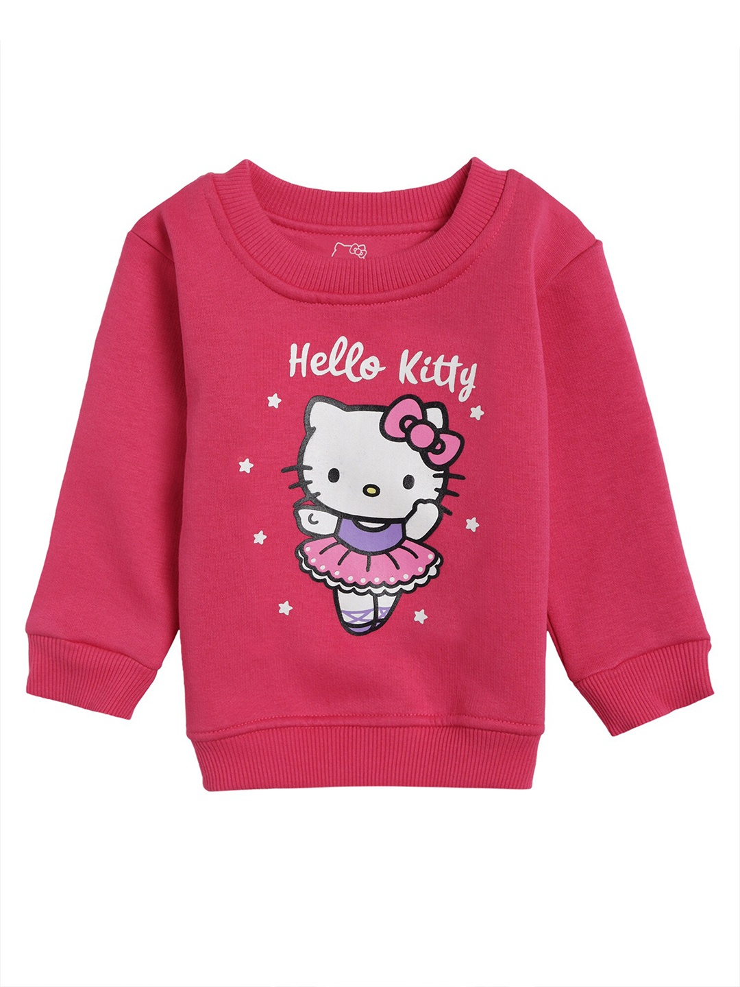 

Bodycare Kids Girls Fuchsia Hello Kitty Printed Sweatshirt