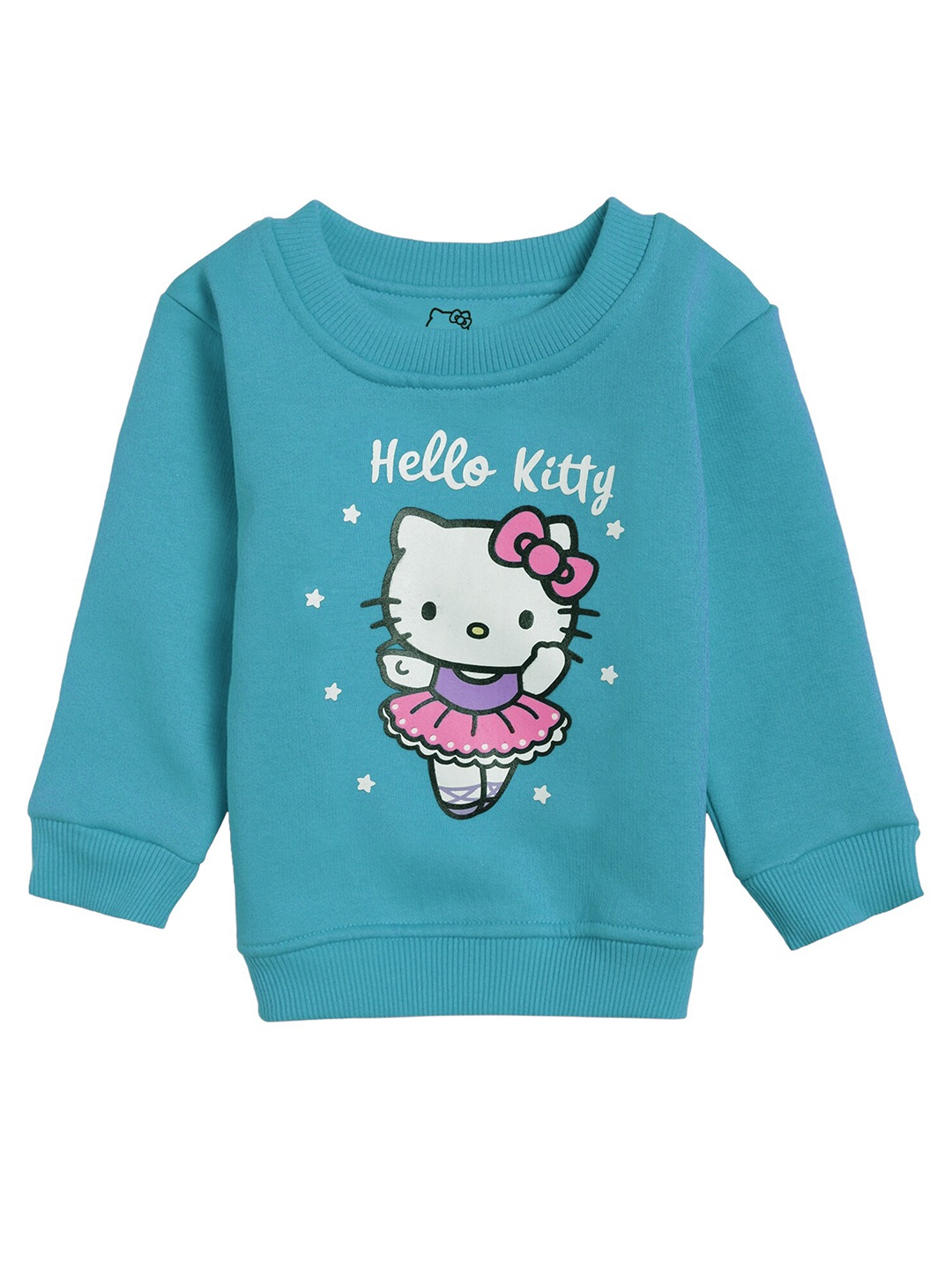

Bodycare Kids Girls Sea Green Hello Kitty Printed Sweatshirt