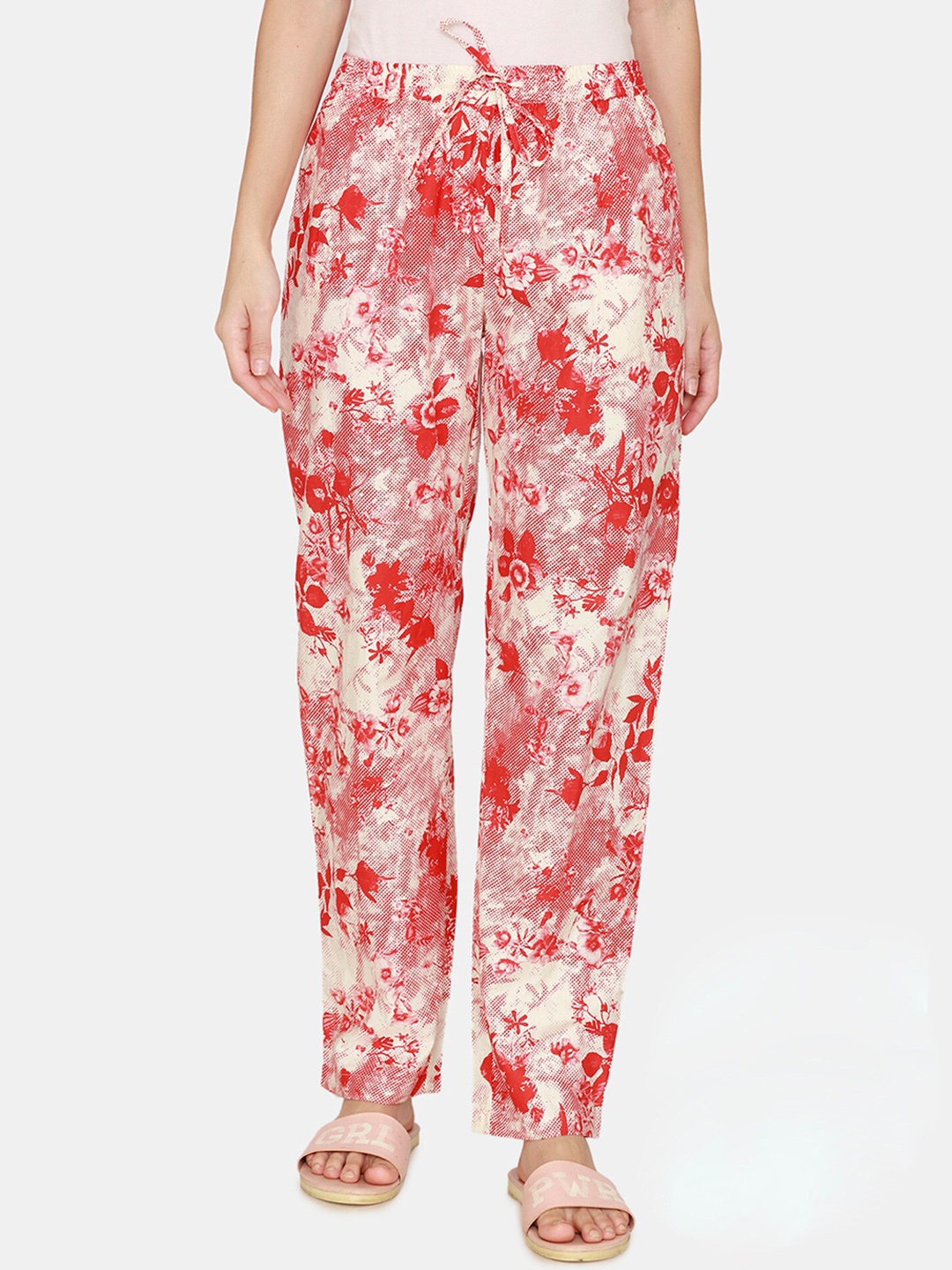 

Coucou by Zivame Women Red Printed Lounge Pants