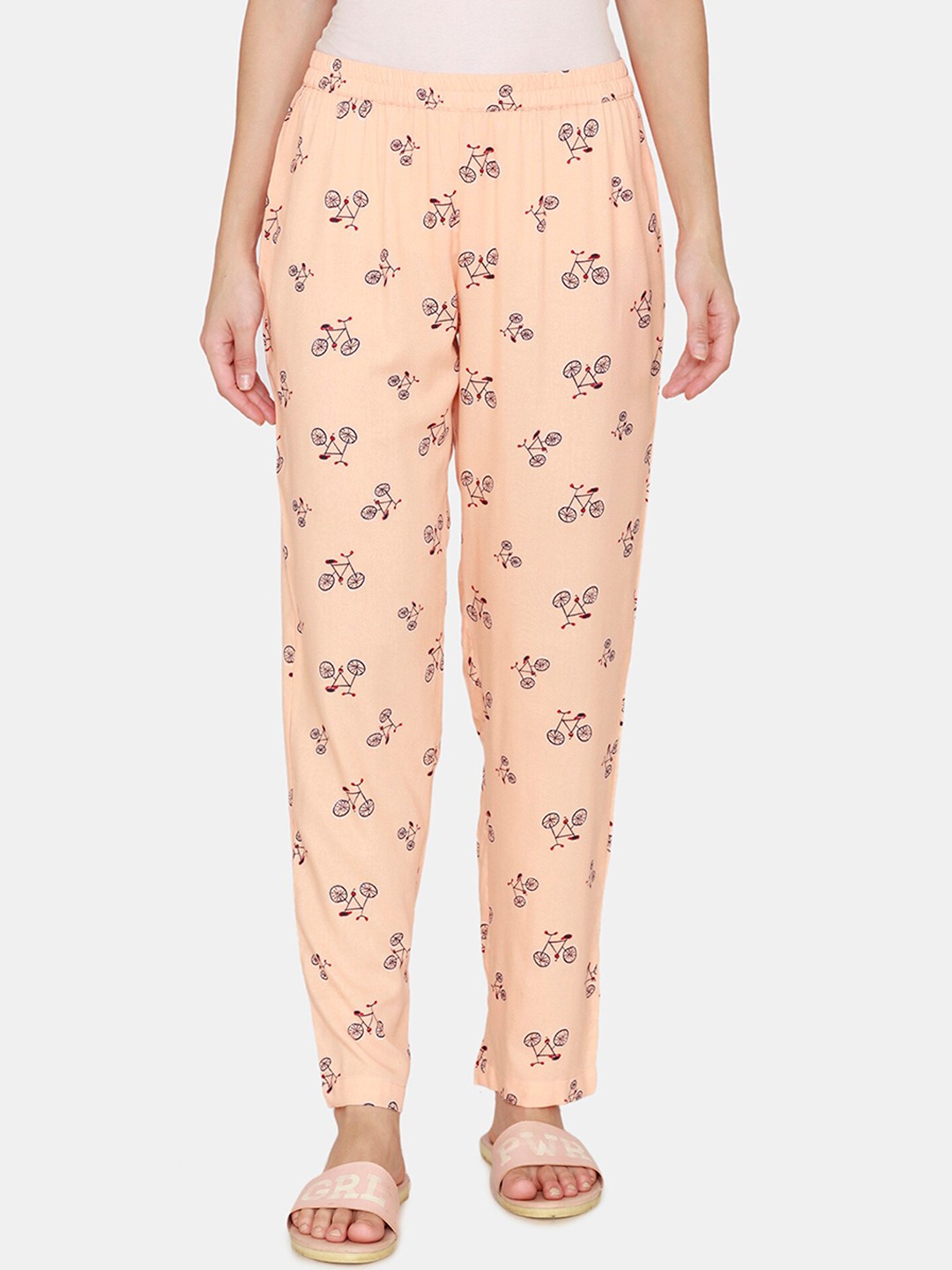 

Coucou by Zivame Women Orange Pure Cotton Woven Lounge Pants