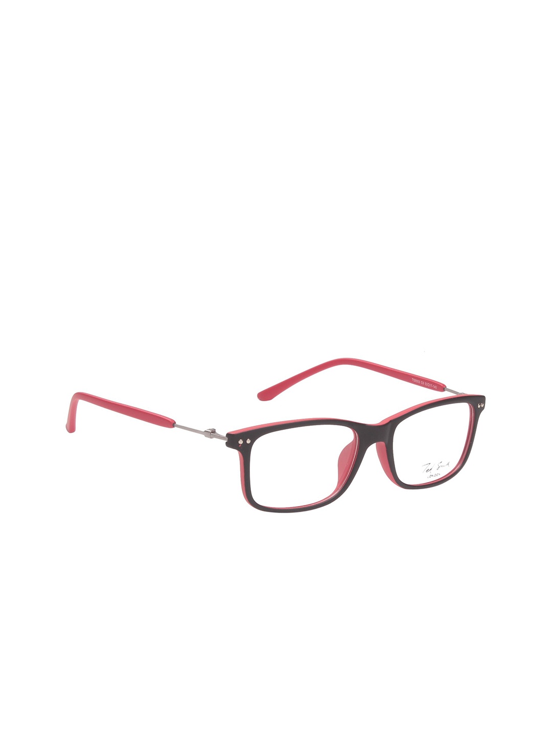 

Ted Smith Unisex Black Full Rim Rectangle Frames Eyeglasses