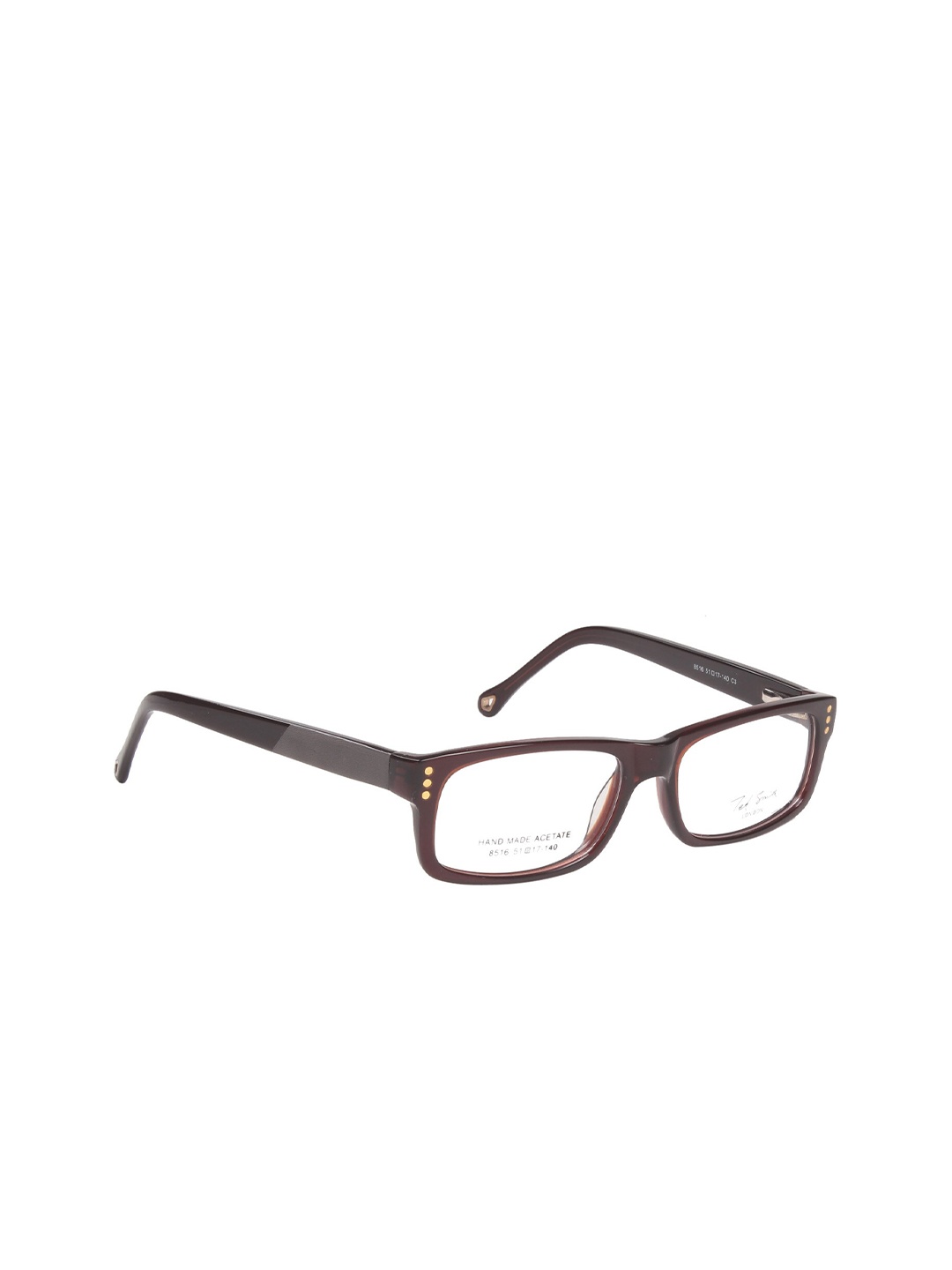 

Ted Smith Unisex Brown Full Rim Rectangle Frames TSF8516_C3