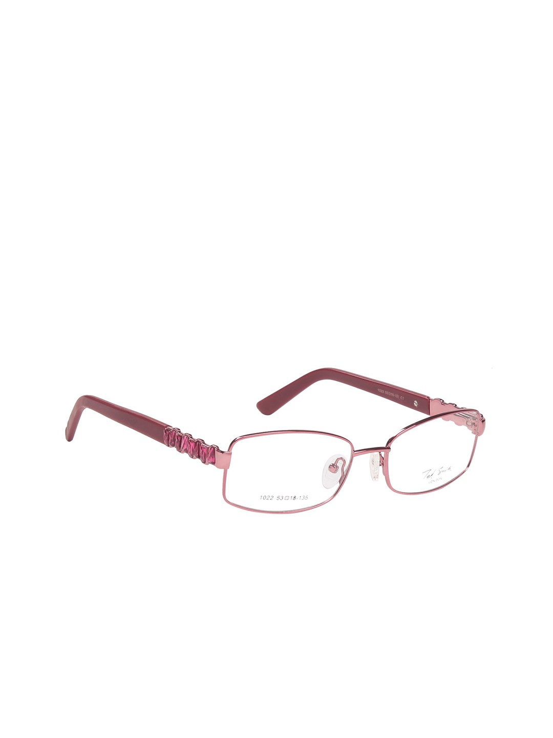 

Ted Smith Women Brown & Rose Gold Full Rim Rectangle Frames TSF1022_C7