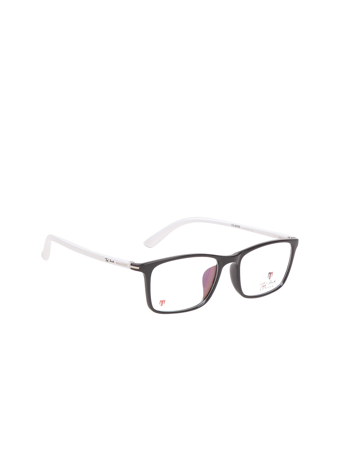 

Ted Smith Unisex Black & White Full Rim Wayfarer Frames Eyeglasses