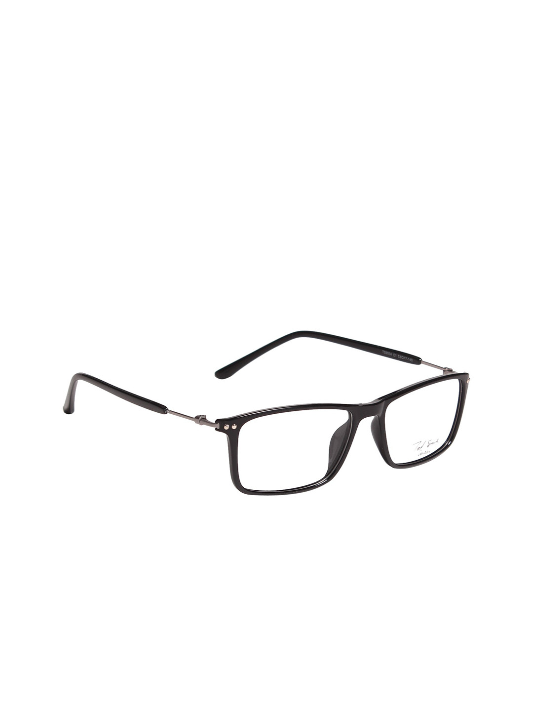 

Ted Smith Unisex Black Full Rim Rectangle Frames Eyeglasses