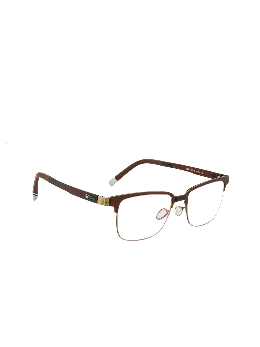 

Ted Smith Unisex Brown Full Rim Wayfarer Frames Eyeglasses
