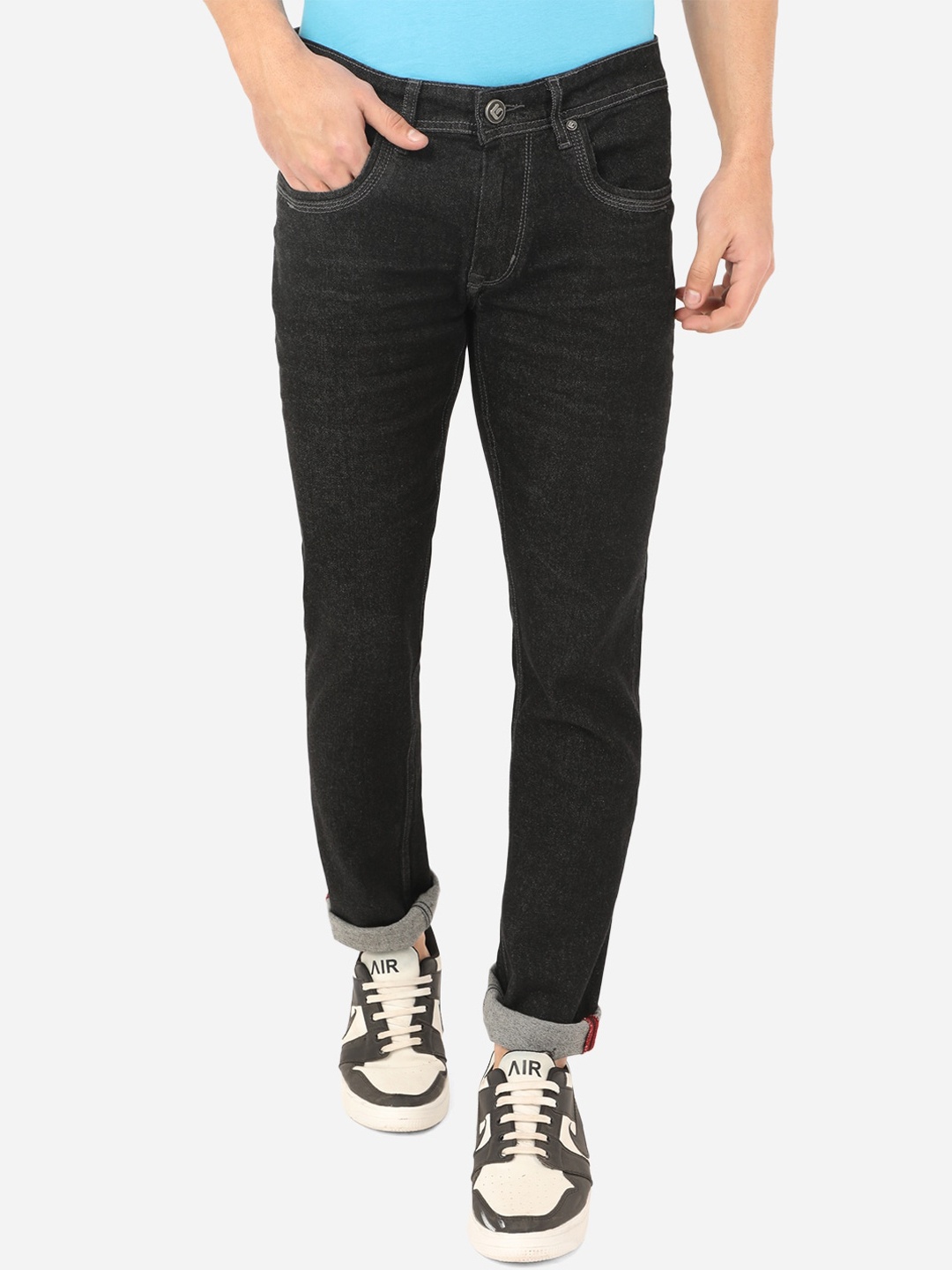 

Greenfibre Men Black Slim Fit Jeans
