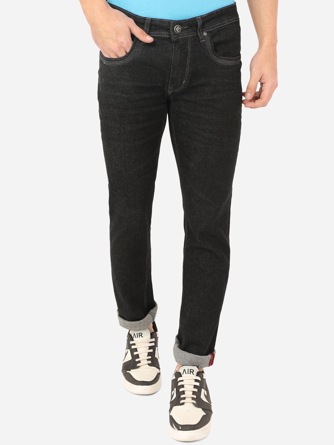 

Greenfibre Men Black Slim Fit Stretchable Jeans