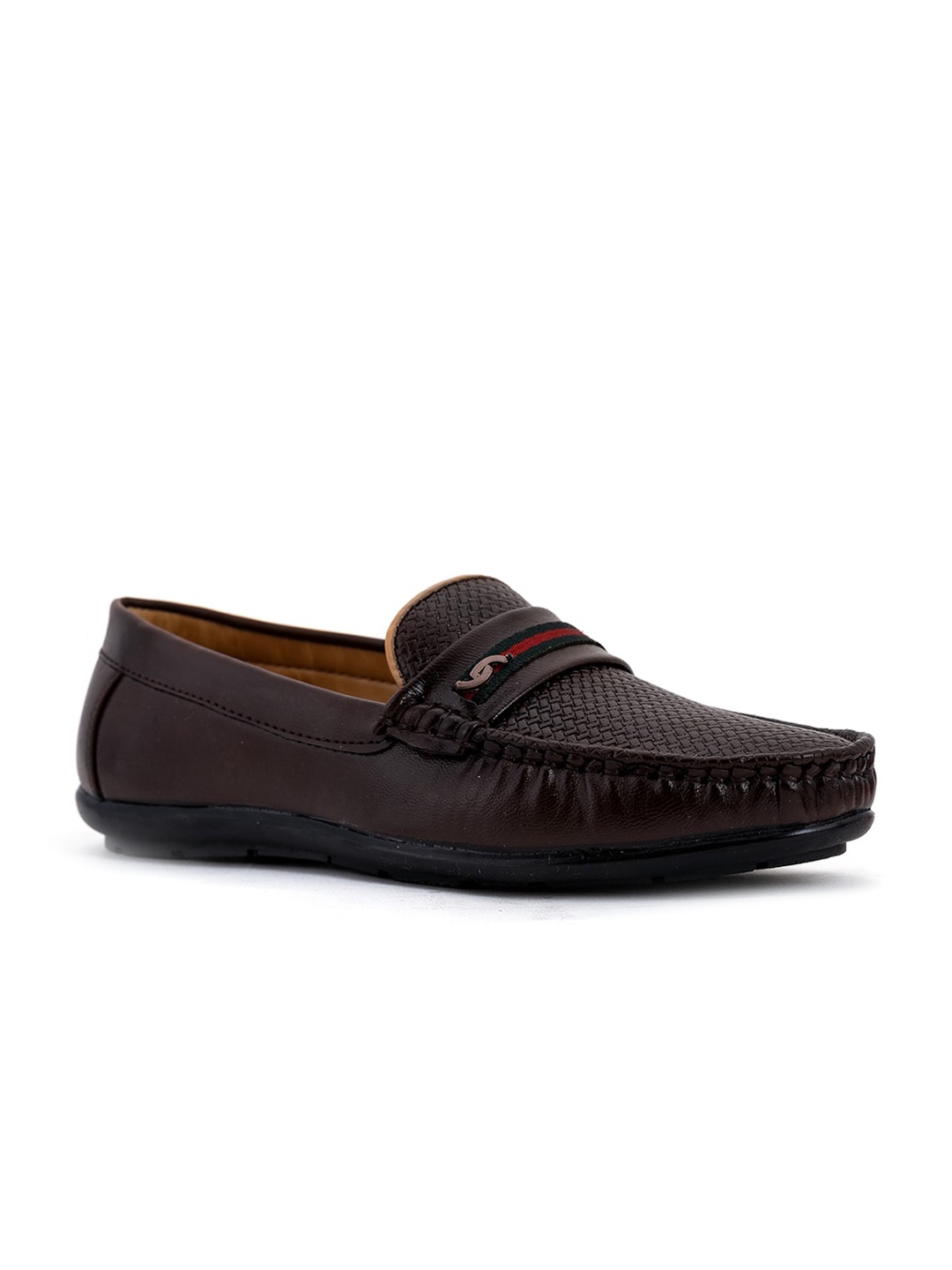 

Khadims Boys Brown Laser Cuts Loafers