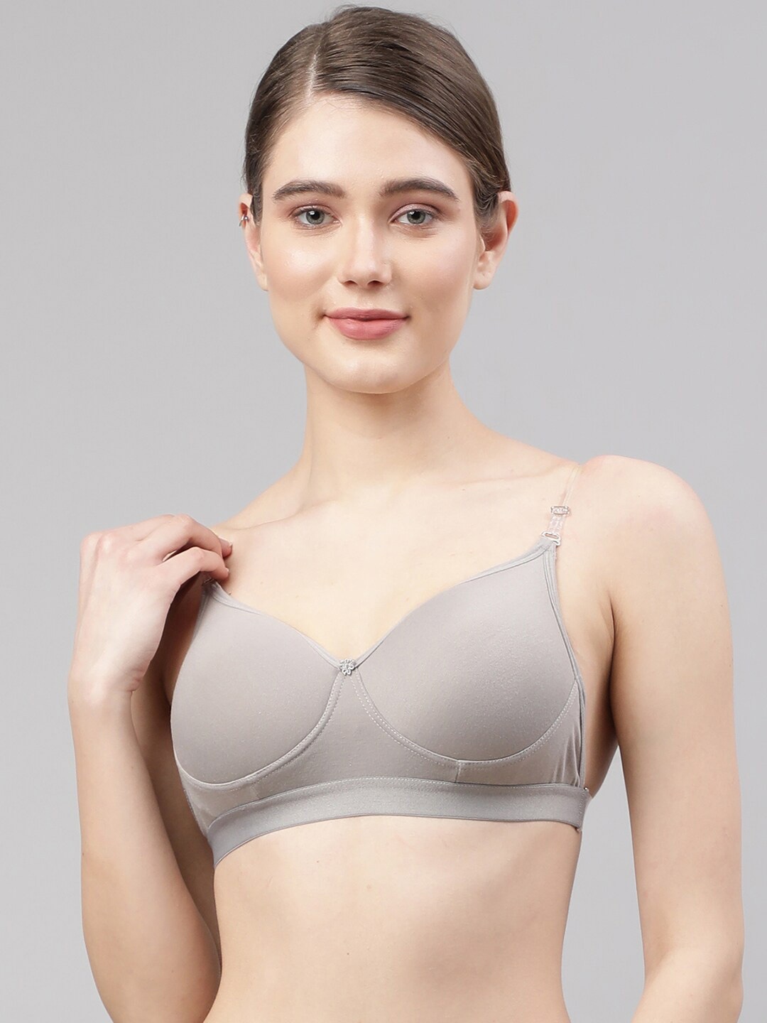 

PrettyCat Grey T-shirt Bra - Lightly Padded