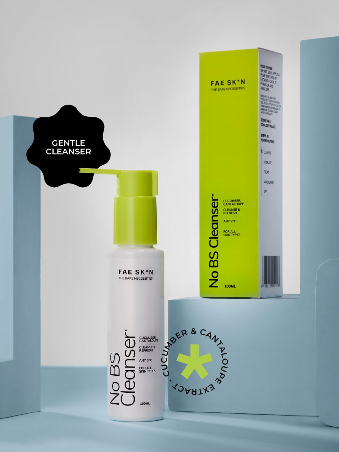 

FAE BEAUTY No BS Cleanser for All Skin Types - 100 ml, Transparent