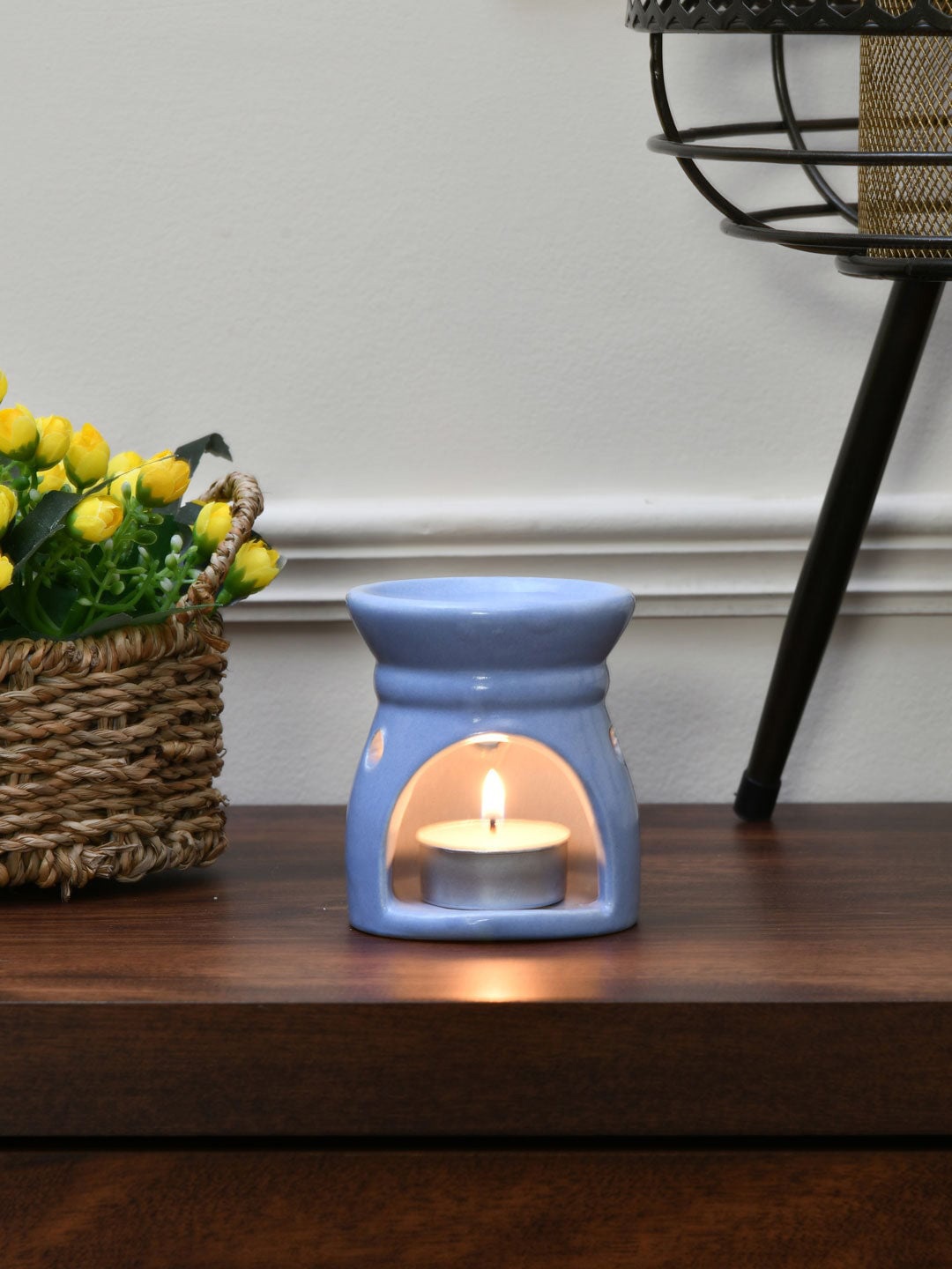 

Athome by Nilkamal Sea Green Solid Spell Burner Set
