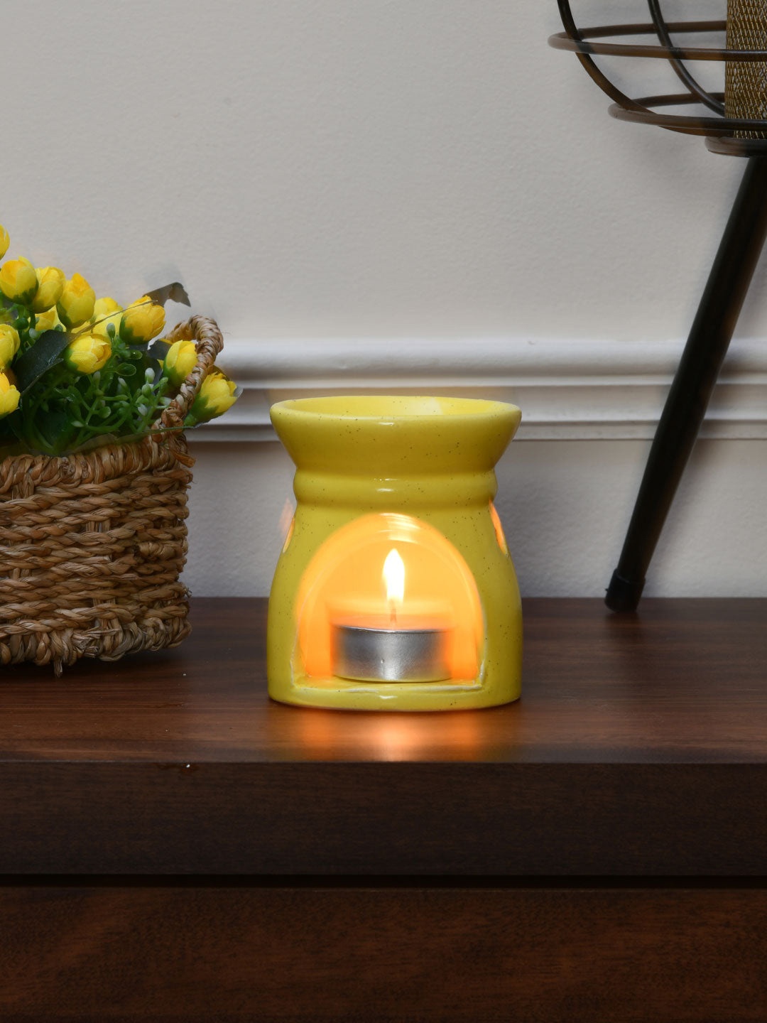 

Athome by Nilkamal Mustard Honeysuckle Burner Set