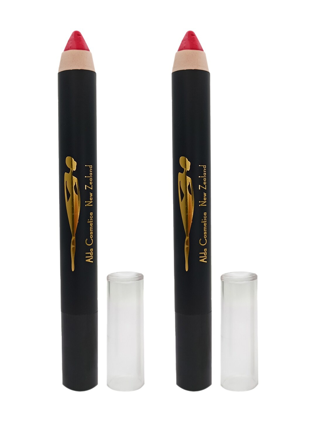 

Pretty Woman Set of 2 Matte Lip Crayon Pencil with Sharpener - Charisna 07, Red