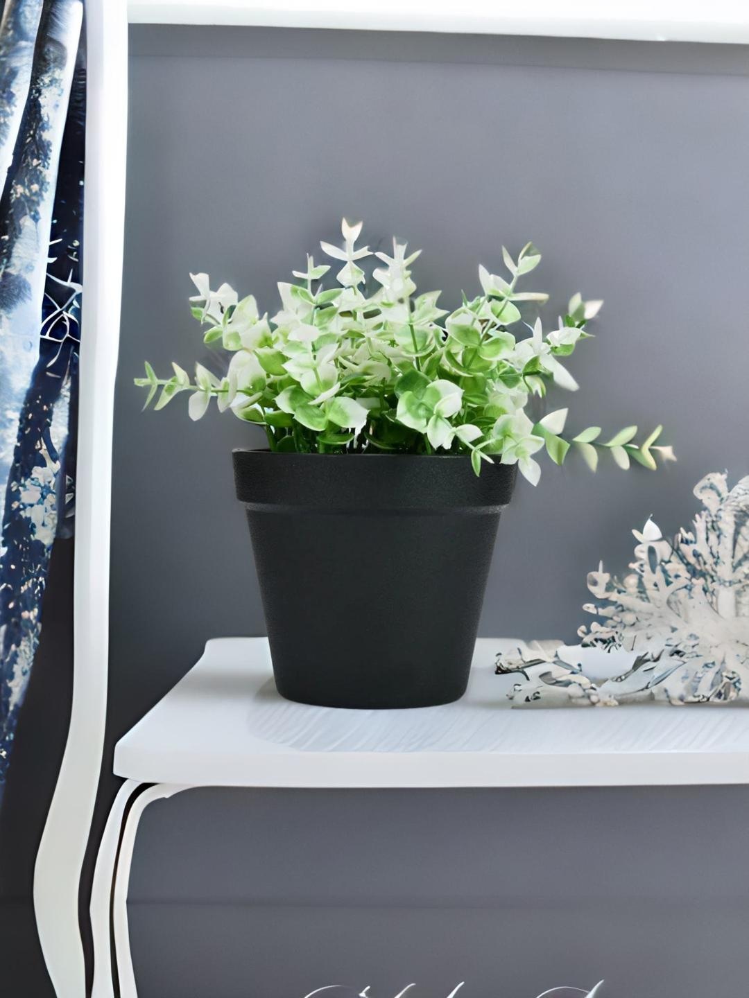 

Athome by Nilkamal Green & White Artificial Flora Potted Plant