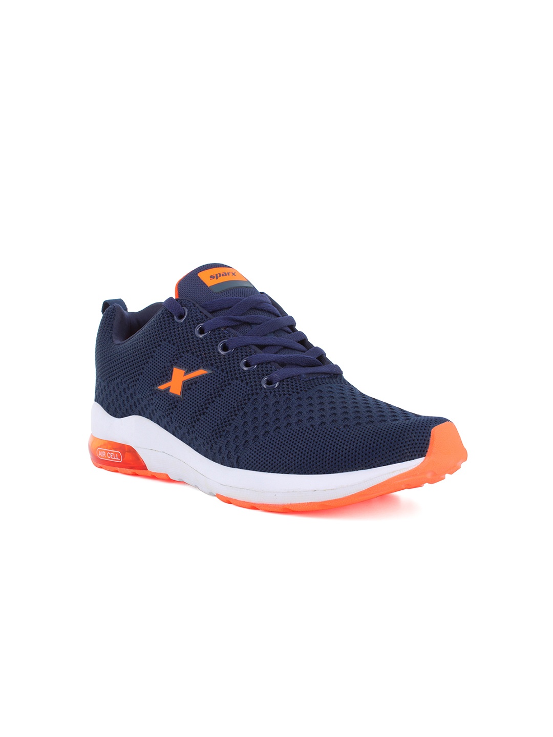 

Sparx Men Navy Blue Mesh Running Non-Marking Sports Shoes