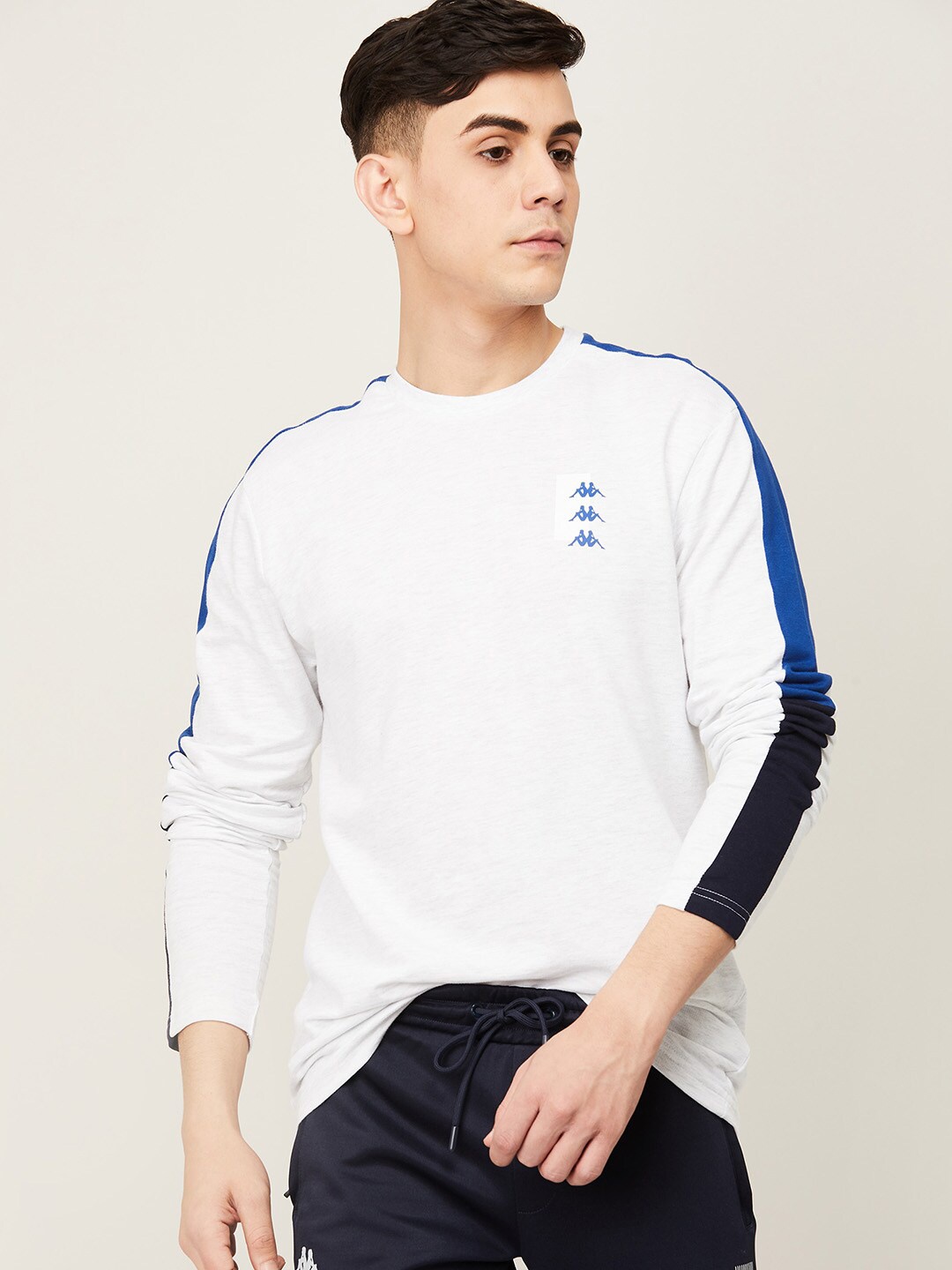 

Kappa Men Grey Melange Cotton T-shirt