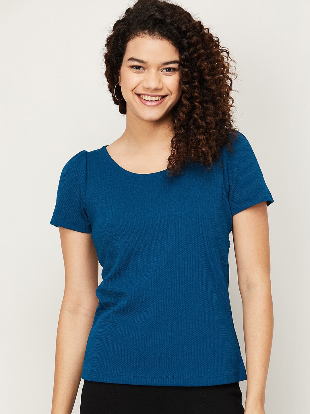 

CODE by Lifestyle Teal Blue Top