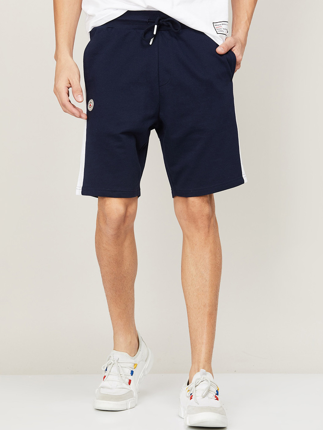 

Kappa Men Navy Blue Sports Shorts