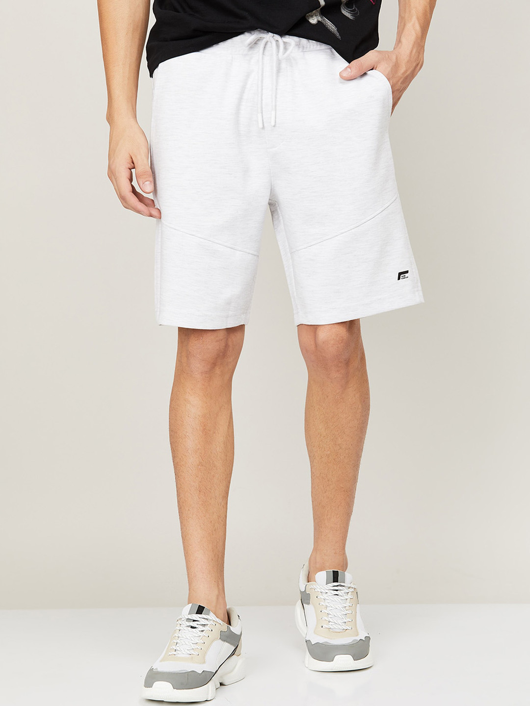 

Fame Forever by Lifestyle Men White Sports Shorts