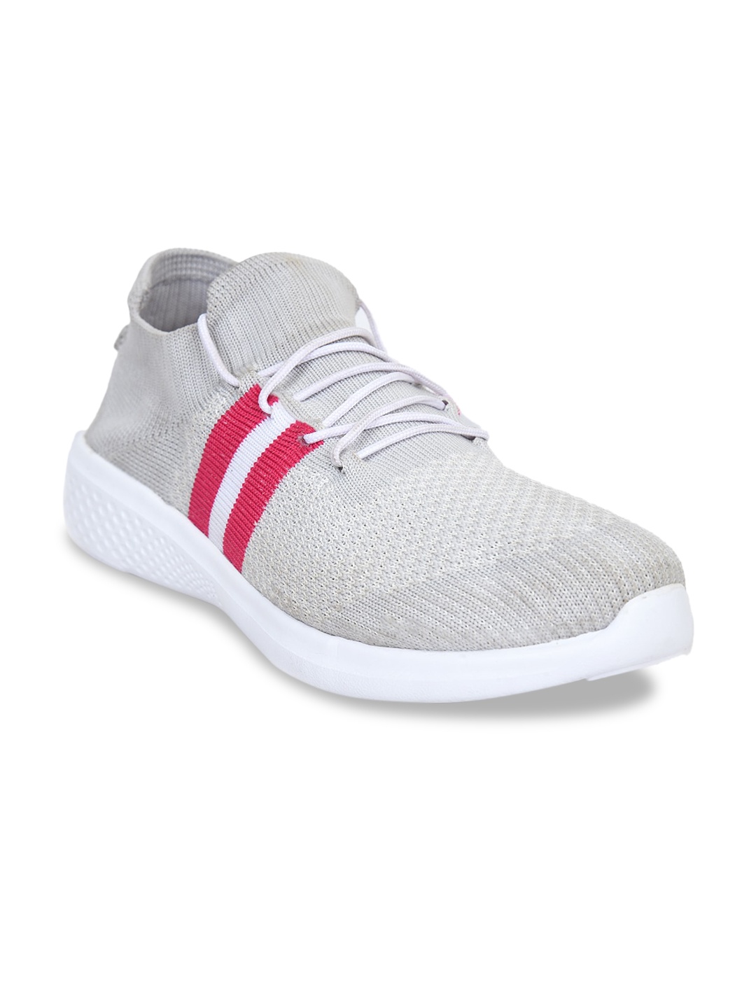 

IMPAKTO Women Grey Woven Design Sneakers