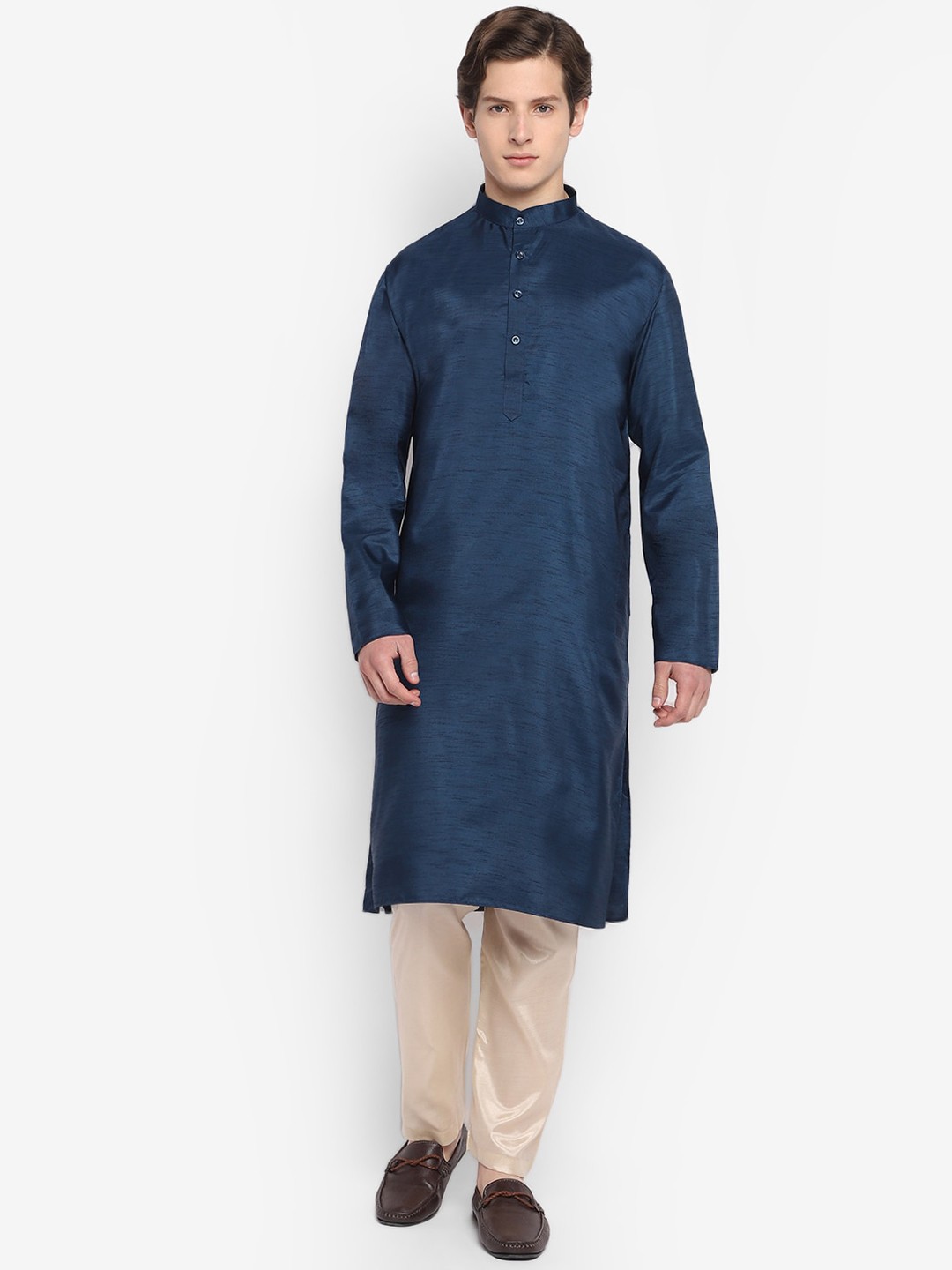 

DEVOILER Men Blue Kurta